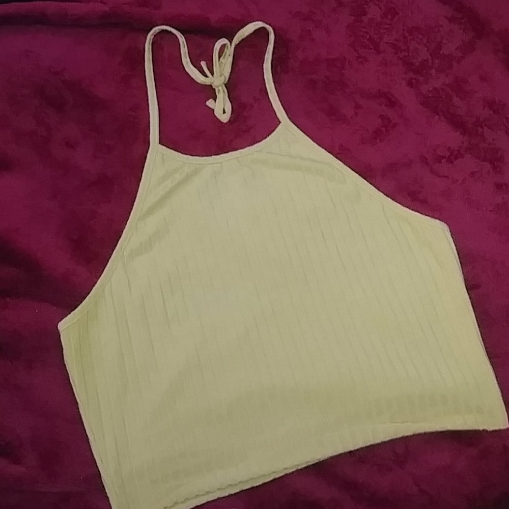 Breezy Swimwear Mustard Yellow Cami Crop Top